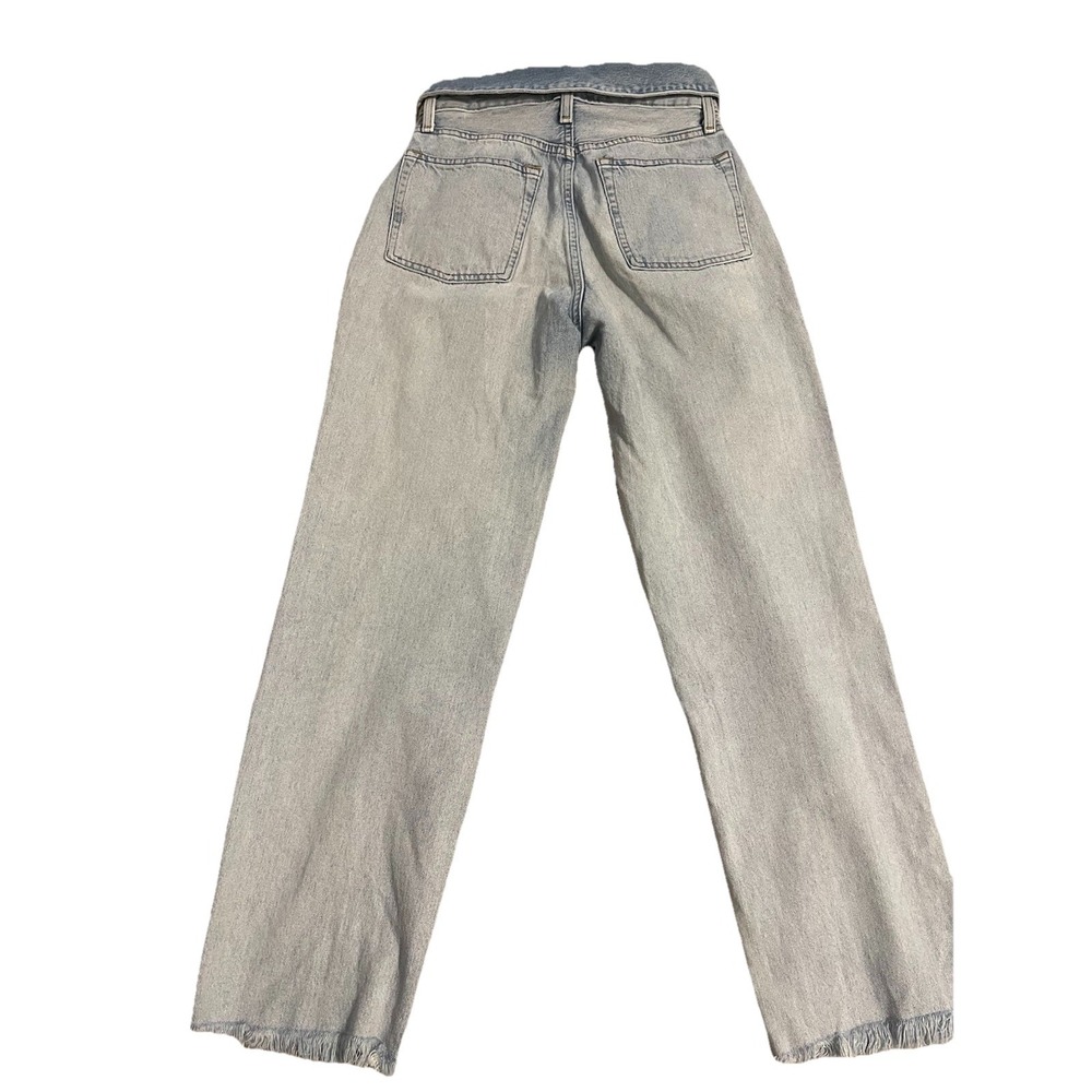 Abercrombie & Fitch Jeans Women 4L/27 Blue Mom High Rise Stretch Denim - Picture 3 of 5